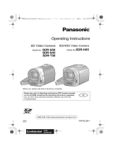 Panasonic SDRH85 Operating instructions