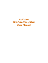 NuVision TM800A520L User manual