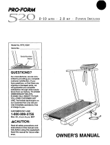 Pro-Form 520 Trainer Owner's manual