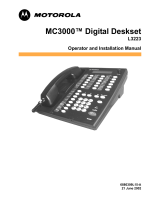 Motorola MC3000 Operating and Installation manual