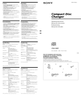 Sony CDX-828 Owner's manual