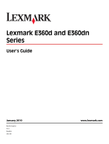 Lexmark 34S0509 - E 360dtn B/W Laser Printer User manual
