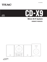 TEAC CD-X9 User manual