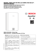 Bosch Appliances GWH 2700 ES NG User manual