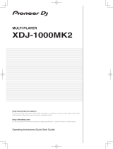 Pioneer DJ XDJ1000MK2 Operating Instructions Manual