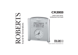 Roberts CR2003 Clock Radio User guide