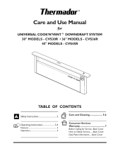 Thermador CVS36R User manual