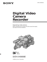 Sony DCR-VX9000E User manual