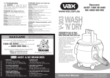 Vax V-303 Wash "N' Dry User manual