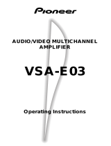 Pioneer VSA-E03 User manual