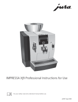 Jura IMPRESSA XJ9 Professional Instructions For Use Manual