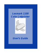 Lexmark 1100 Color Jetprinter User manual