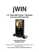 jWIN JX-MP224 User manual
