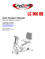 LifeCore Fitness LC900RB User manual