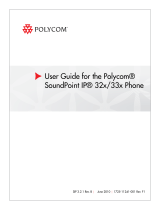 Polycom SOUNDPOINT IP SIP 3.2.1 User manual