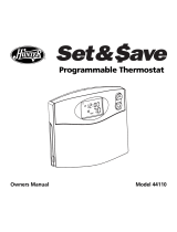 Hunter Set & Save 44110 Owner's manual