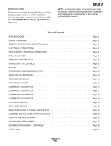 Scotsman MDT2 User manual