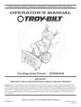 Troy-Bilt STORM 8526 Owner's manual