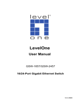 LevelOne GSW-1657 User manual