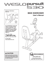 Weslo Pursuit 530 User manual