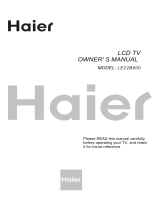Haier LE22B600 Owner's manual