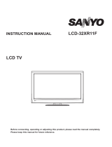 Sanyo LCD-46XR11F User manual
