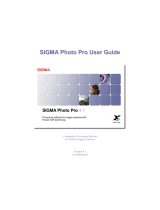 Sigma PHOTO PRO - VERSION 3.3 Owner's manual