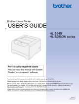 Brother HL-5250DN User manual