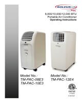 Soleus Air TM-PAC-08E3 Operating Instructions Manual