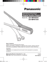 Panasonic SVMP810V Operating instructions