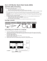 Acer XB281HK Quick start guide