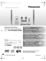 Panasonic SCHT540 Operating instructions