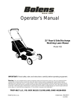 Bolens Series 410 User manual
