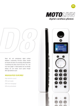 Motorola D801 Quick start guide
