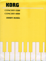 Korg C-5500 Owner's manual