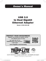 Tripp Lite U336-002-GB Ethernet Adapter Owner's manual