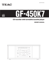TEAC GF-450K7 Owner's manual