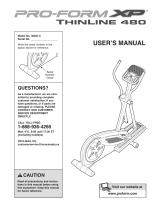 Pro-Form XP THINLINE 480 User manual