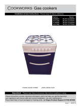 Cookworks CGT50W Gas Cooker User manual