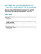 HP Officejet Pro X476 Multifunction Printer series User guide