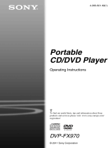 Sony DVP-FX970 Operating instructions