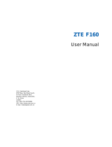 ZTE Q78-ZTEF160 User manual