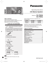 Panasonic SCPM42EB User manual