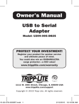 Tripp Lite USB to Serial Adapter Owner's manual