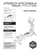 Pro-Form 935 E User manual