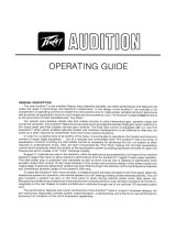 Peavey Audition Owner's manual