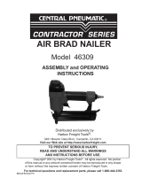 Central Pneumatic 46309 Assembly And Operating Instructions Manual
