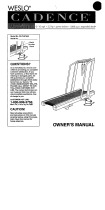 Weslo WLTL86542 User manual