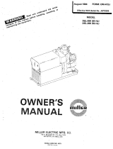 Miller JE772330 Owner's manual