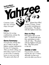 Hasbro Yahtzee Owner's manual